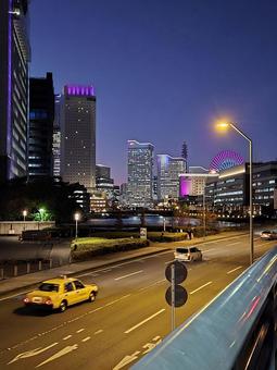 みなとみらいの夜景 みなとみらい,夜景,横浜の写真素材