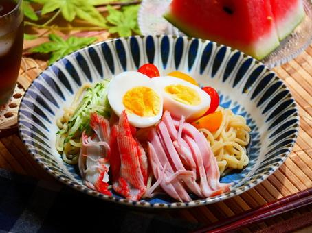 冷やし中華.3 冷やし中華.3 冷やし中華,冷麺,夏の写真素材