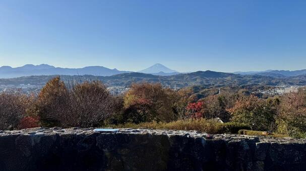 展望風景 富士山,吾妻山,展望台の写真素材