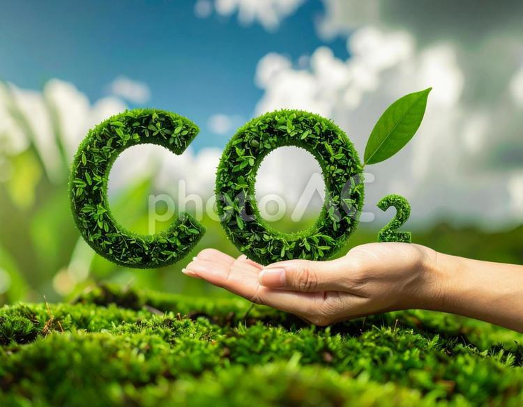 二酸化炭素イメージ 二酸化炭素,co₂,地球温暖化の写真素材