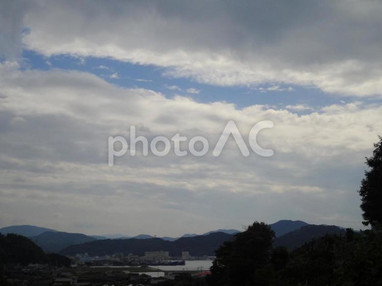 空模様　白い雲と青空 白い雲,雲,青空の写真素材