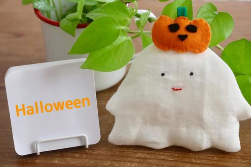 おばけとカボチャ Halloween おばけとカボチャ Halloween ハロウィン,ジャックオーランタン,イメージの写真素材