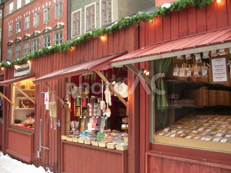 スウェーデン スウェーデン,クリスマス,もみの木の写真素材