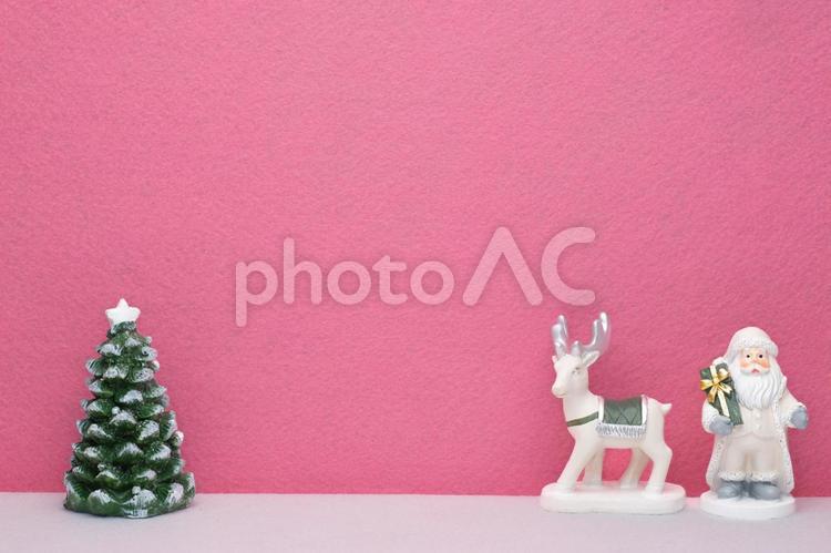 サンタクロースとトナカイの背景イメージ クリスマス,サンタクロース,背景の写真素材