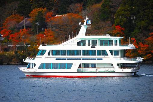 箱根芦ノ湖の遊覧船 箱根,芦ノ湖,遊覧船の写真素材
