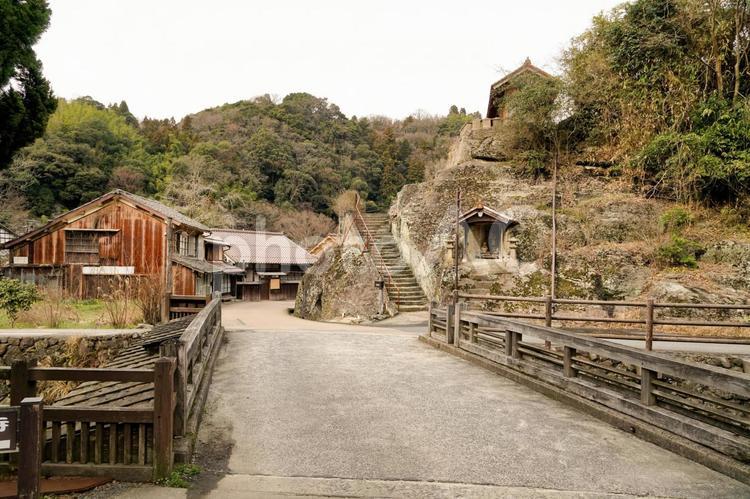 世界遺産・石見銀山の町並み 石見銀山,世界遺産,大森の写真素材