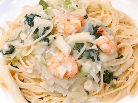 海老クリームパスタ 海老クリームパスタの写真