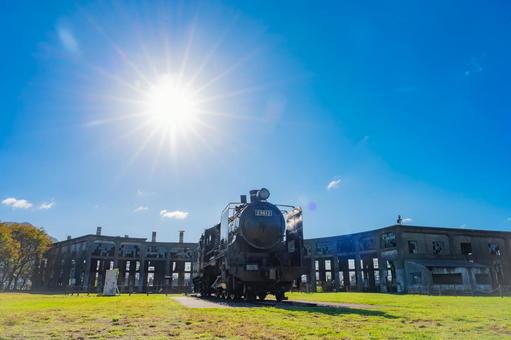 大分県　玖珠町　旧豊後森機関庫 旧豊後森機関庫,豊後森機関庫,大分の写真素材