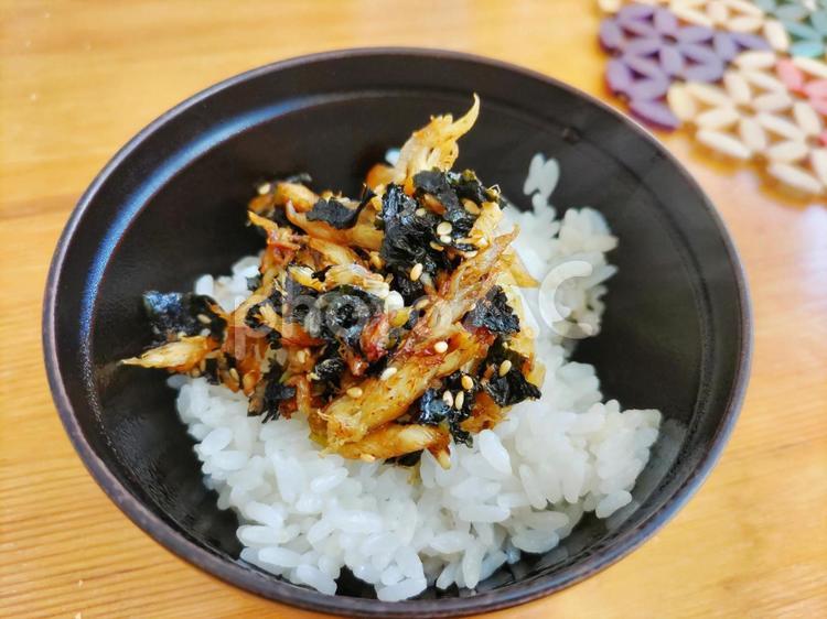 さばのふりかけごはん サバ,ほぐし身,ご飯の写真素材