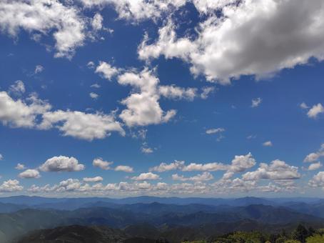 夏の青空 夏の青空の写真