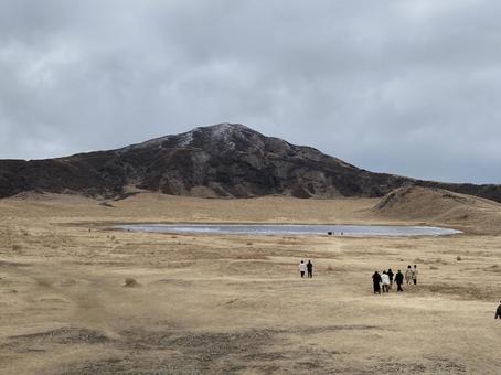 熊本 阿蘇山中腹 熊本 阿蘇山中腹 熊本,阿蘇山,山の写真素材