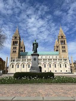 カトリック大聖堂　ハンガリー ヨーロッパ,ハンガリー,教会の写真素材