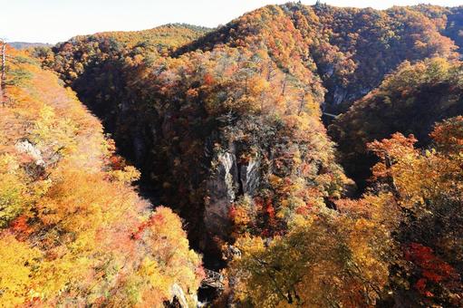 紅葉の鳴子の写真