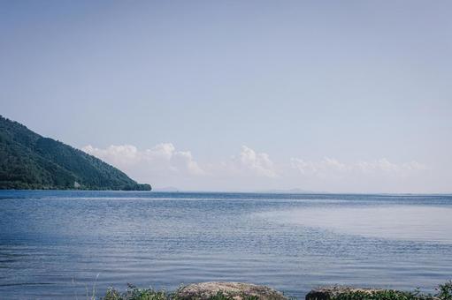 Photo, lake biwa, shiga prefecture, lake, 