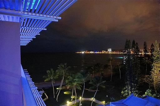 ニューカレドニア288 シトロン湾夜景 ニューカレドニア288 シトロン湾夜景 ニューカレドニア,ヌーメア,シトロン湾の写真素材
