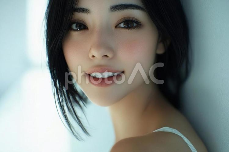 笑顔の美しい日本女性 女性,モデル,かわいいの写真素材