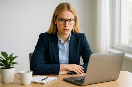 怒る外国人社員 怒る外国人社員の写真