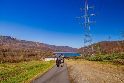 新潟県 苗場の秋景色 新潟県 苗場の秋景色 紅葉,秋,苗場ドラゴンドラの写真素材