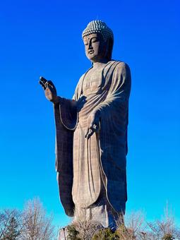 世界一巨大な仏像_5（牛久の大仏） 巨大建造物,巨大仏,ブッダの写真素材
