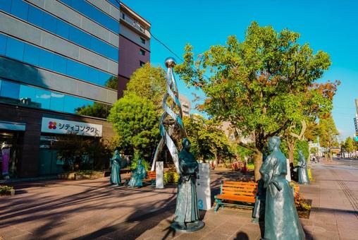 【佐賀】佐賀駅の周辺 佐賀,佐賀駅,駅の写真素材