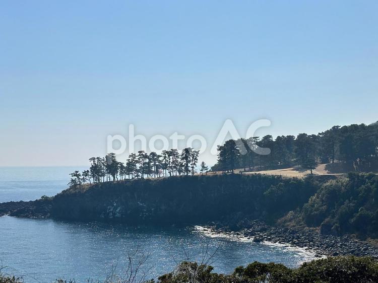 海とゴルフコース ゴルフ,コース,海の写真素材