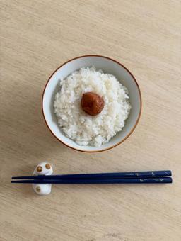 梅干しご飯(1) 梅干しご飯(1) ご飯,米,白ご飯の写真素材