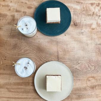 チーズケーキ チーズケーキ カフェ,フェラテ,チーズケーキの写真素材