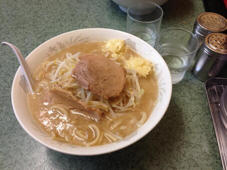 二郎系ラーメン 二郎系ラーメン,二郎系インスパイア,二郎系の写真素材