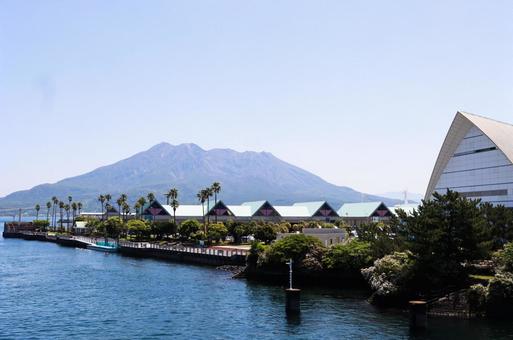 鹿児島 鹿児島,鹿児島県,観光地の写真素材