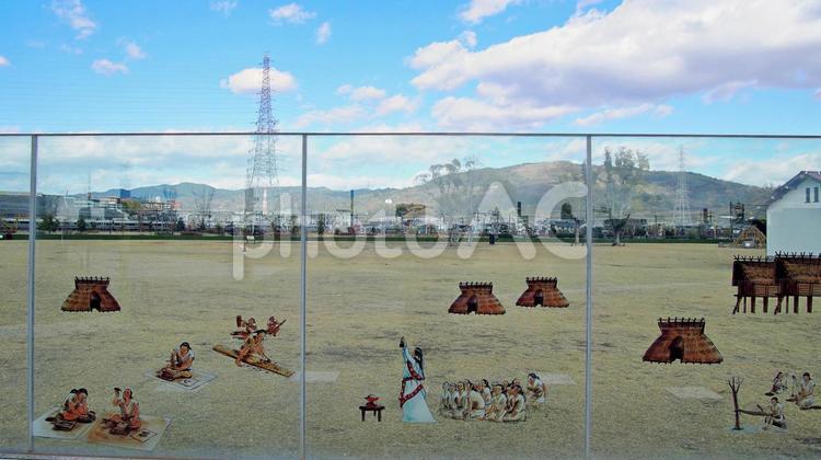 冬の安満遺跡公園にて 安満遺跡,遺跡公園,弥生時代の写真素材