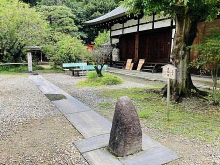 Umemiya Taisha Shrine Hyakudoishi (One Hundred Steps Stone), mei gong da she, kyoto, kyoto prefecture, zuojing district, JPG