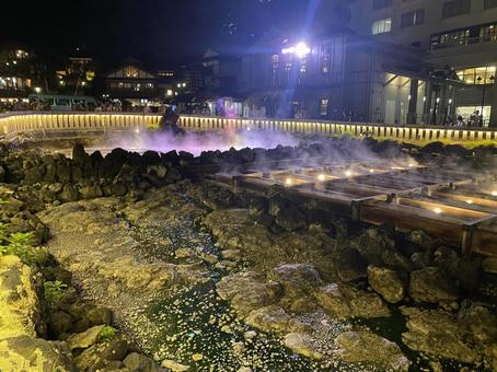 岩と湯けむり 岩と湯けむりの写真