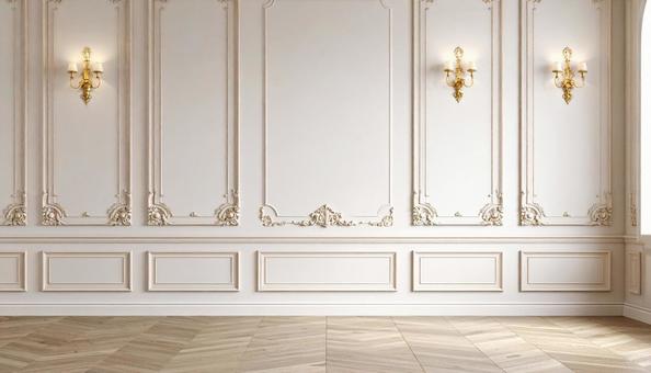 白色のシンプルな壁の写真