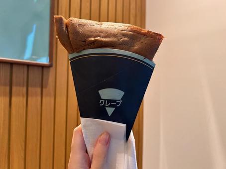 ビターなチョコレートクレープ チョコレート,クレープ,スイーツの写真素材