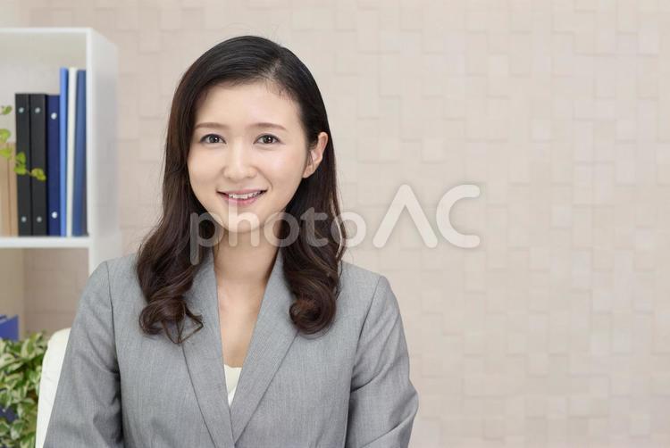 笑顔のビジネスウーマン 女性,ビジネスウーマン,女の写真素材