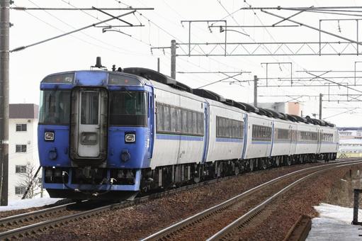 JR北海道、キハ183、特急とかち号 jr,jr北海道,キハ183の写真素材