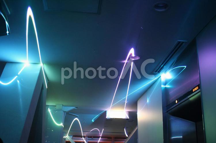 LED光線 光線の写真素材