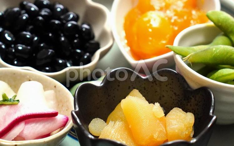 お正月のおせち料理 おせち料理,鮮やか,いろいろの写真素材