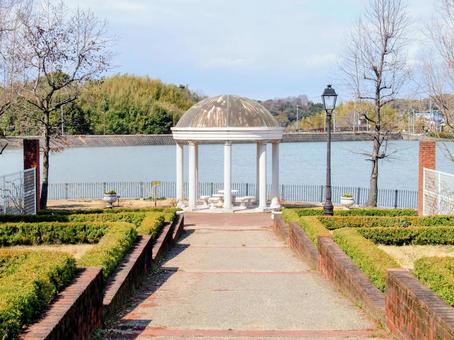 公園 公園 ベンチ,公園,ガーデニングの写真素材