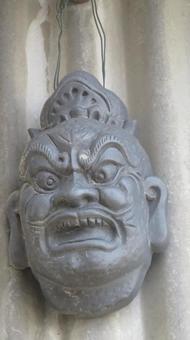 仁王面 仁王面 仁王面,守護神,仁王の写真素材