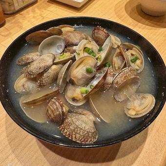 あさりの味噌汁 あさり,味噌汁,みそ汁の写真素材