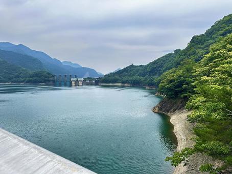 Photo, ikehara dam, shimokitayama village, yoshino district, nara prefecture, dam for power generation, 