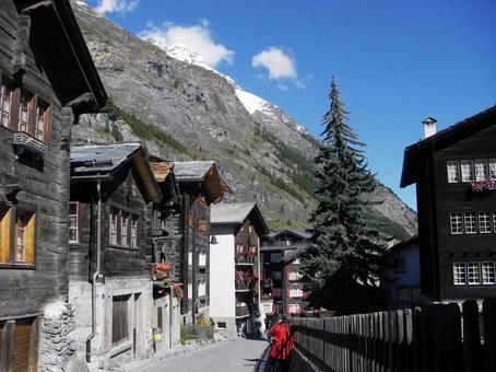 スイスの町並み スイスの町並みの写真