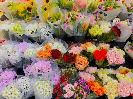 海外のお花屋さん 12 花屋,ブーケ,花の写真素材