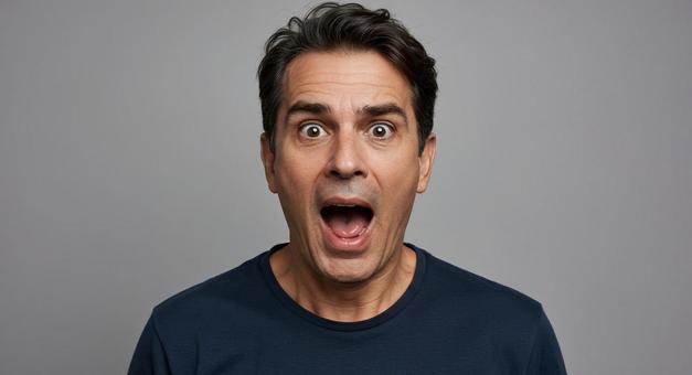 驚く男性 Shocked man 驚く男性 Shocked manの写真