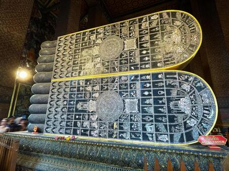 ワットポーの足の裏 ワットポー,足の裏,タイの写真素材