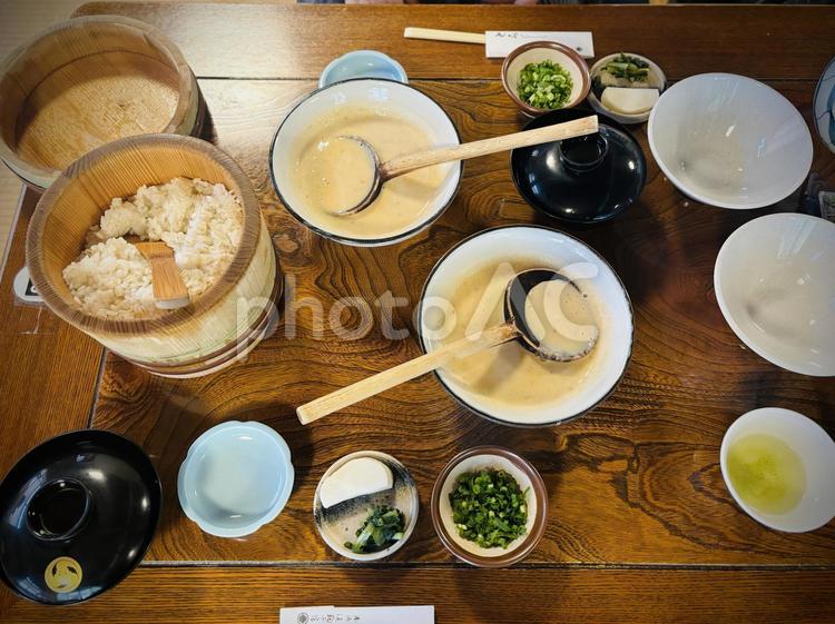 とろろ定食2 とろろ,山芋,とろろ定食の写真素材