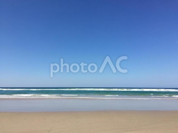 海と空のグラデーション 海,波,空の写真素材