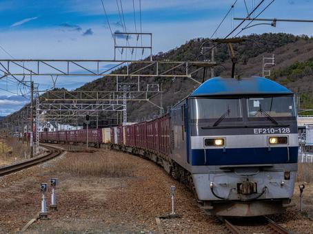 貨物列車 EF210 山陽本線 貨物列車 EF210 山陽本線 貨物列車,ef210,レールの写真素材