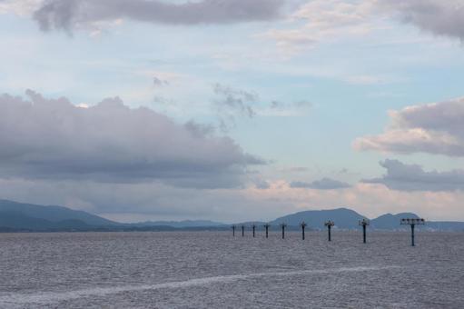 宍道湖 宍道湖 宍道湖,湖,島根の写真素材